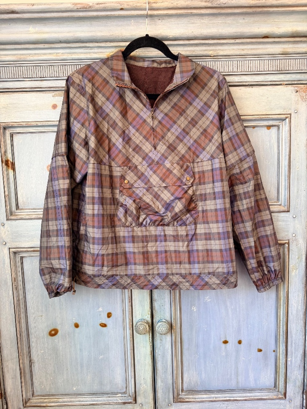 Lanvin Sport Plaid Windbreaker Size 40